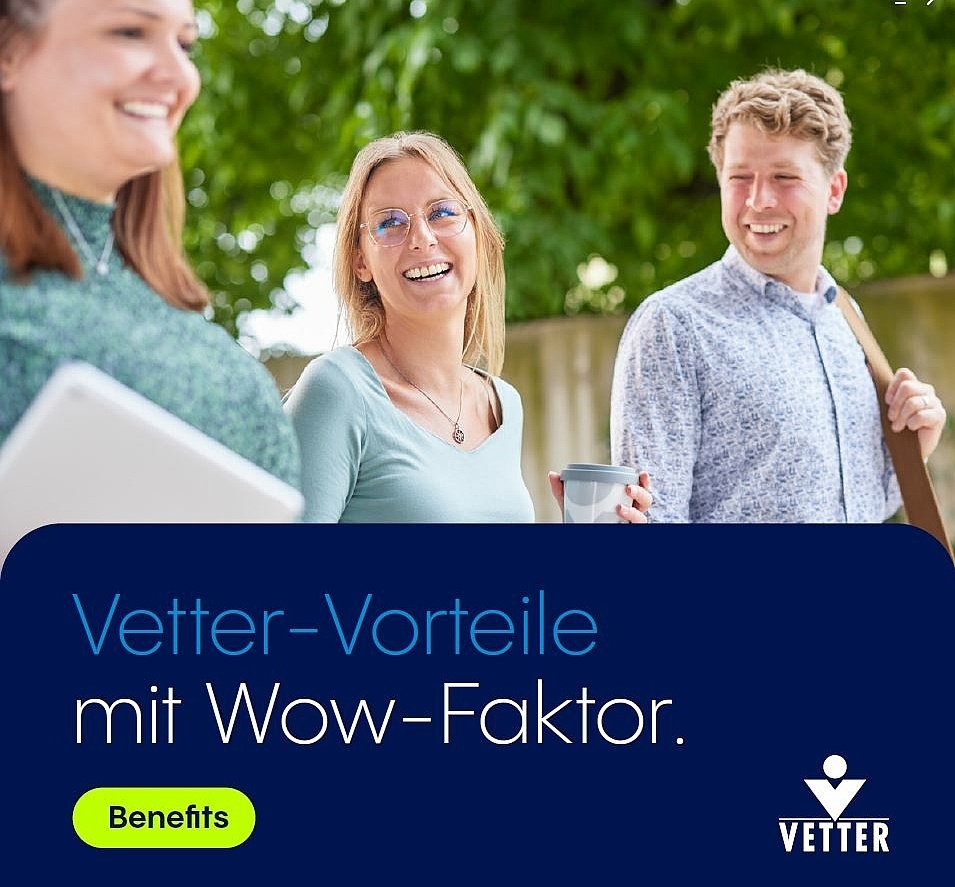 Cover der Vetter Benefit-Broschüre