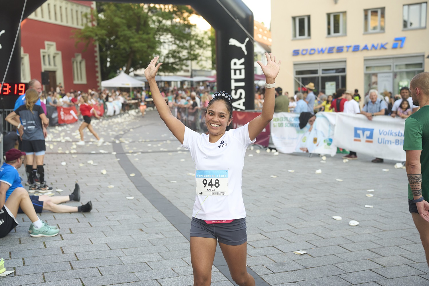 Freude beim Zieleinlauf 