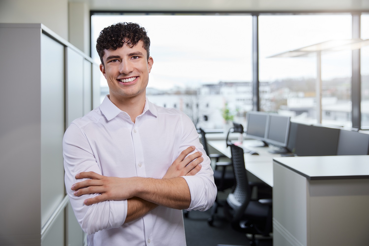 Portrait von Noah, Auszubildender Industriekaufmann bei Vetter